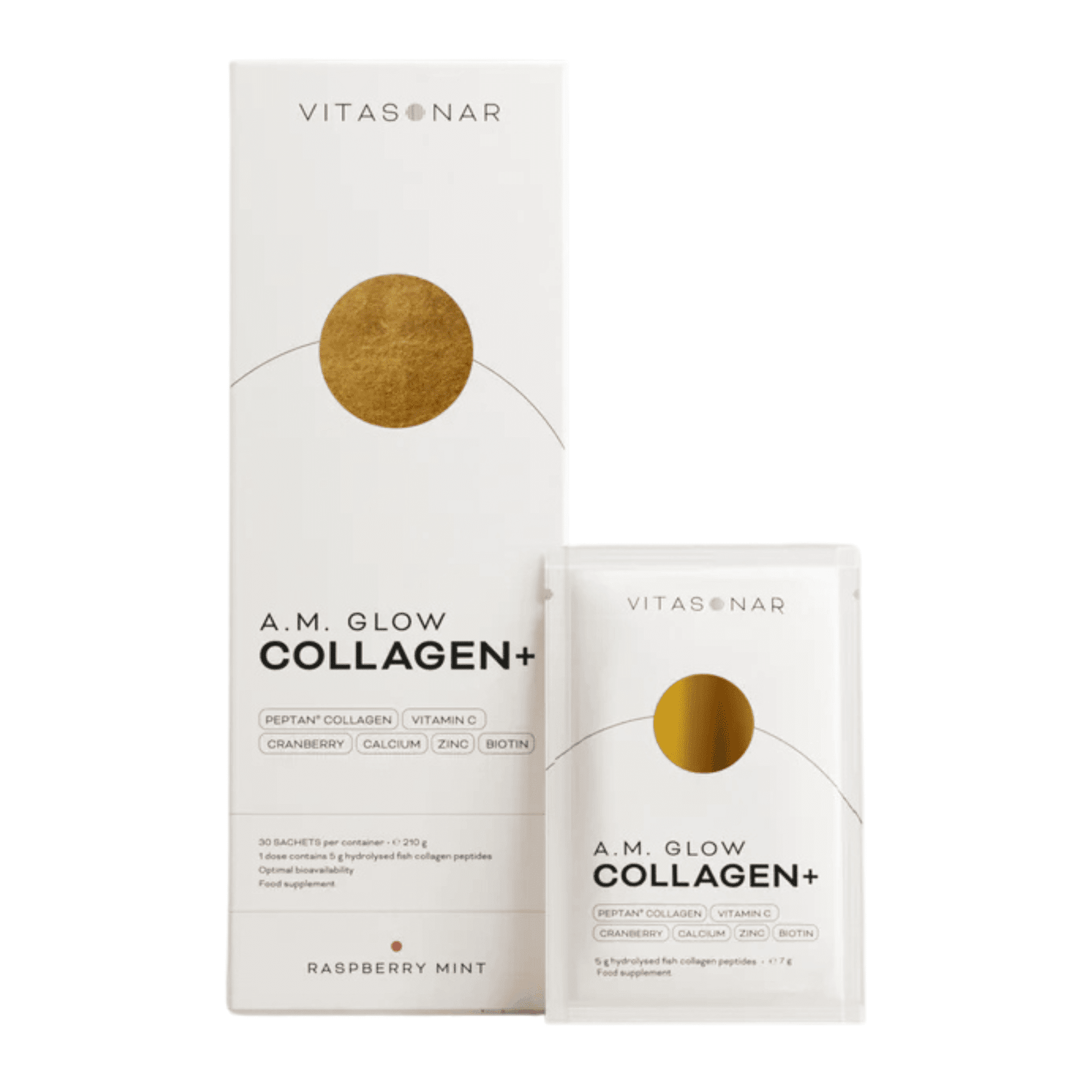 Vitasonar A.M. Glow Collagen+ ( Inhoud 30 zakjes )_1920x1920